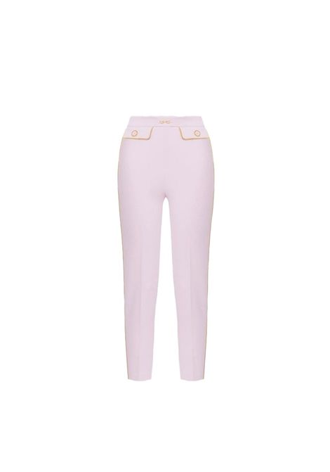 Pantalone Elisabetta Franchi donna PAT71151E2 DK3 lilla senape ELISABETTA FRANCHI | Pantaloni | PAT71151E2DK3
